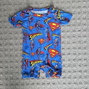 Superman Blue Kids Romper